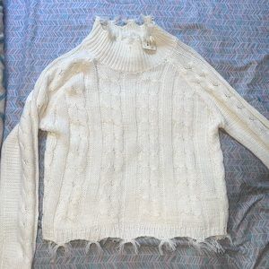 White/cream sweater shirt